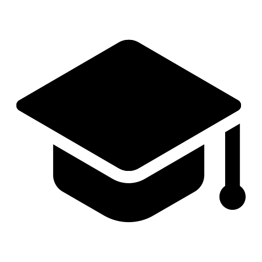 Icon Doktorhut als Symbol für Hochschul-Dozent
